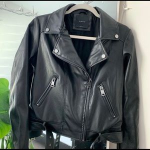 Like new vegan leather Moto jacket